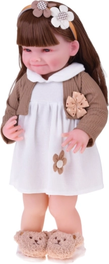 Hosszú barna haj fésüléshez és formázáshoz