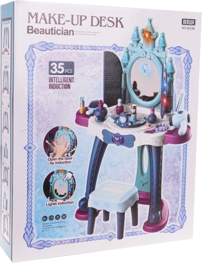 Gyerek fésülködőasztal fényekkel és hangokkal + kiegészítők