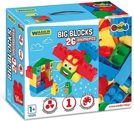 Építőjáték Big Blocks 26 elemmel