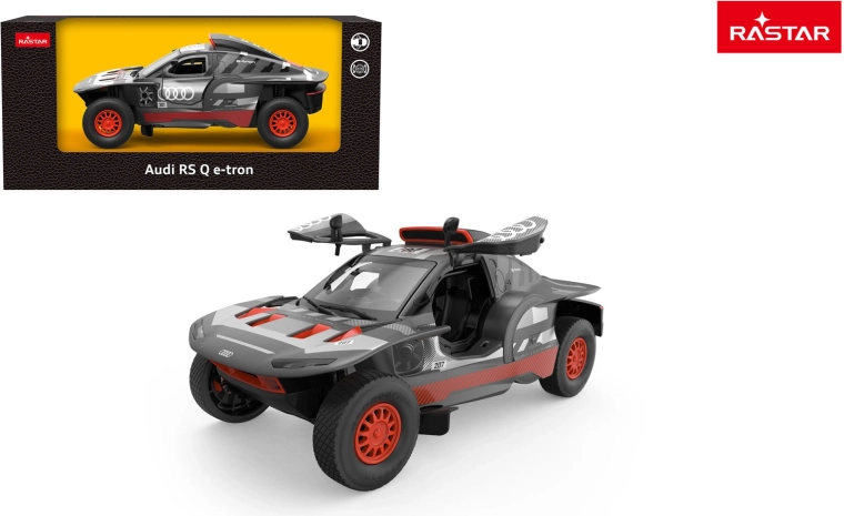 Rastar Audi RS Q e-tron 1:24 fém modellautó – szürke