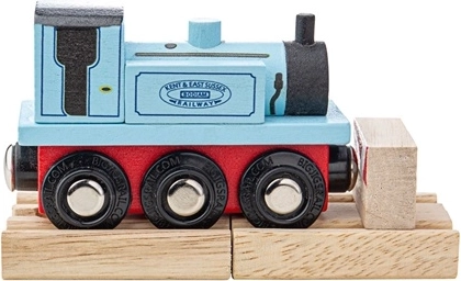 Bigjigs Rail fa gőzmozdony Terrier – kék