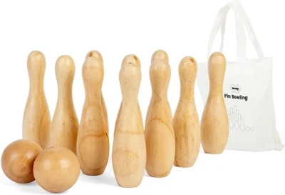 Bigjigs Toys Fa tekegolyók gyerekeknek
