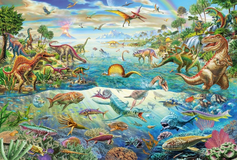 Puzzle Dínók világa 200 darab SCHMIDT