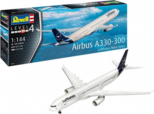 Műanyag repülőgép-modell Airbus A330-300 Lufthansa 1:144