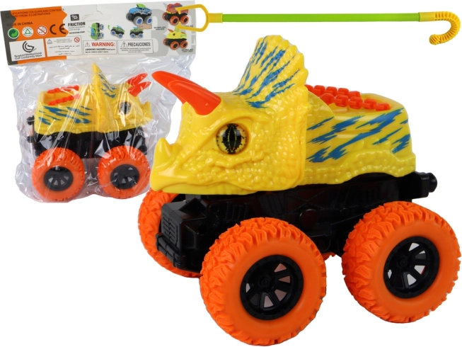 Játék terepjáró Triceratops gumikerékkel
