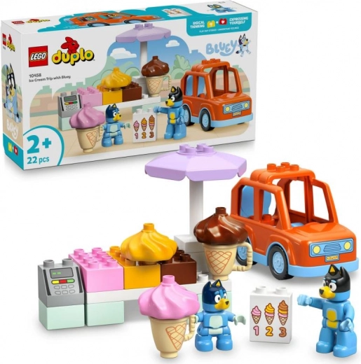 LEGO DUPLO Bluey – fagylaltos kirándulás