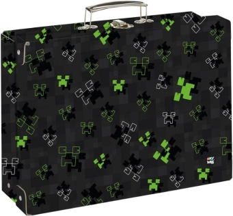 Gyerek szögletes laminált táska A4 OXY NEXT Green Cube