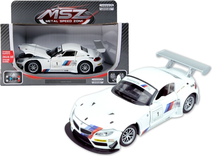 Fém autómodell 1:24 BMW Z4 GT3 fénnyel és hanggal