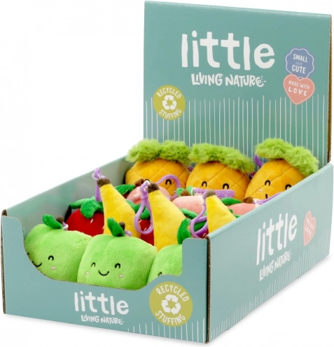Mini gyümölcs plüss kulcstartó 10 cm