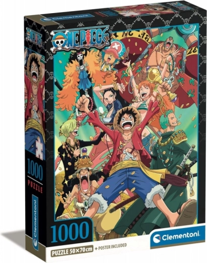 Anime One Piece kompakt puzzle 1000 darabos