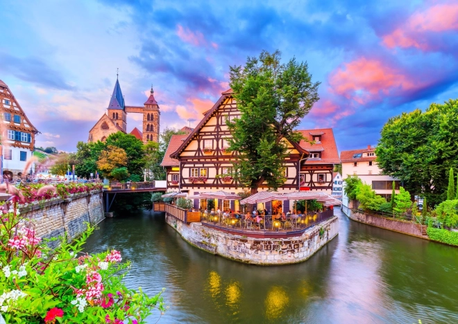 Esslingen am Neckar kirakó 1000 darabbal