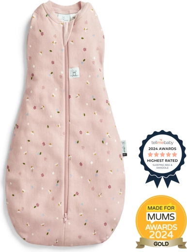 Ergopouch pólya és hálózsák 2 az 1-ben Cocoon Daisies 0,2 tog (3–6 hónap, 6–8 kg)