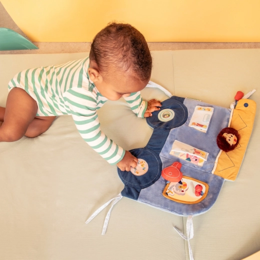 Textil panel kiságyhoz - Jules kutyus