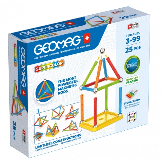 Geomag Supercolor mágneses építőkészlet 25 darab