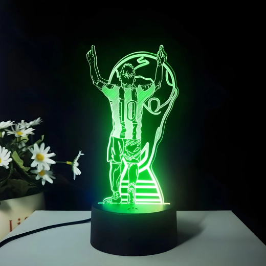 A 3D illúziót az akrilba gravírozott részletes minta hozza létre