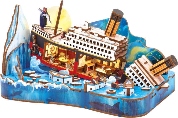 2Kids Toys 3D fa kirakó miniatűr Titanic jelenet – 1 db