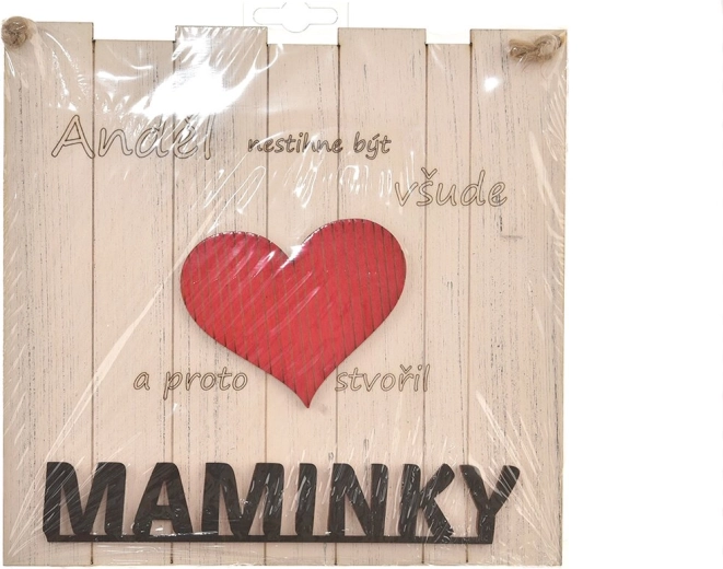 Fa tábla „Maminkák…” 21 × 21 cm
