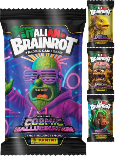 Panini Skifidol Italian Brainrot TCG Cosmic Hallucination booster csomag - 1 db