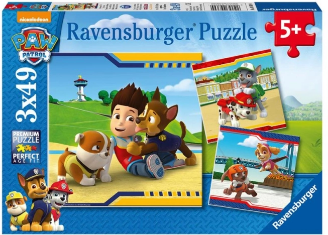 Ravensburger puzzle Mancs őrjárat Best Friends 3×49 darab
