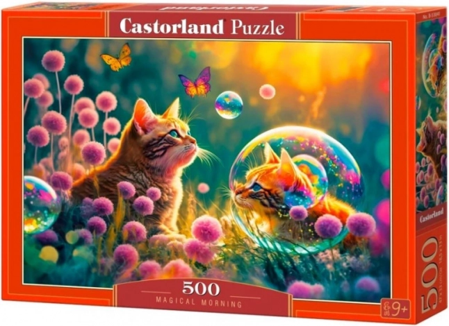 Puzzle 500 darabos Magical Morning macskákkal