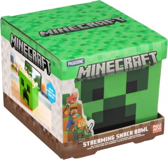 Minecraft tál Creeperrel és telefonállvánnyal