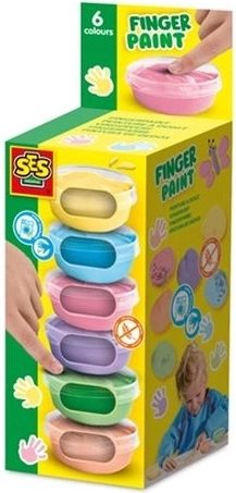 SES Creative pasztell ujjfesték 6 db (45 ml)