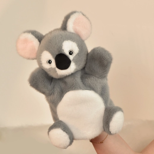 Doudou Histoire d'Ours plüss koala kézbáb, szürke 24 cm