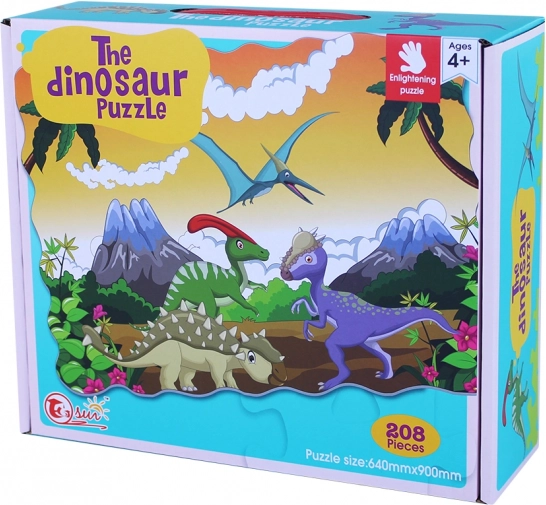 Dinoszaurusz puzzle 208 db 90x64 cm