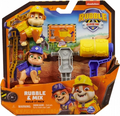 RUBBLE & CREW kétfigurás készlet kinetikus homokkal