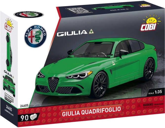 Alfa Romeo Giulia Quadrifoglio – COBI 1:35 építőkészlet