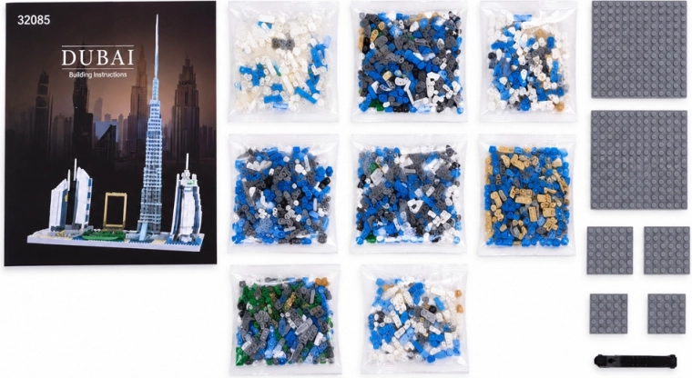 Több mint 3000 miniatűr elem a részletes építéshez