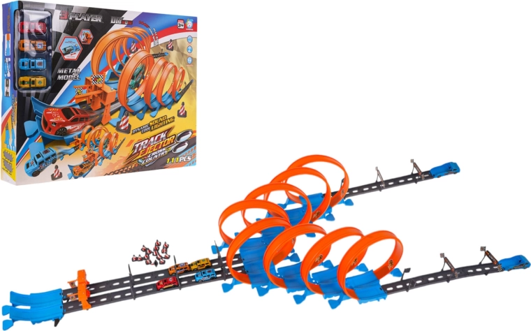 extrém versenypálya fényekkel és hanghatásokkal