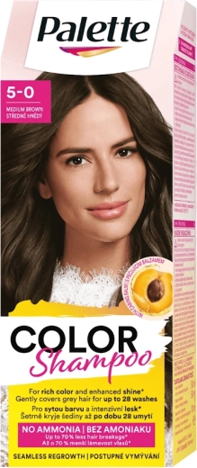 Palette Color Shampoo 5-0 középbarna 50 ml