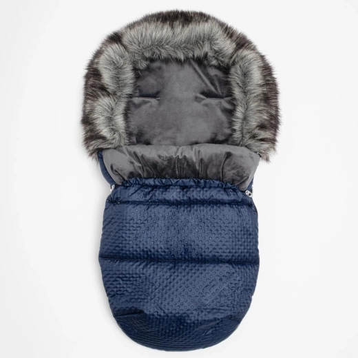 New Baby Lux téli bundazsák polárbéléssel, kék