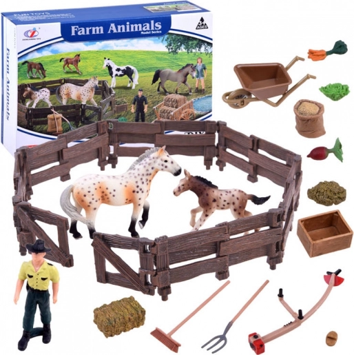 Lófigurák farmaszettje – Karám
