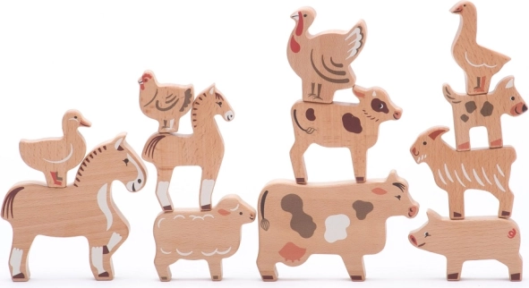 Bajo vidéki tanya – 14 darabos faállatka készlet