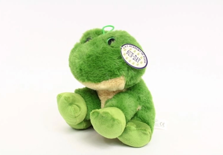 Plüss béka hangfunkcióval, 20 cm