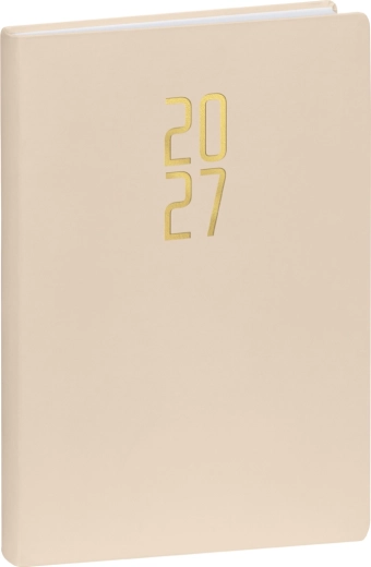 Notique napi határidőnapló Ponza 2027 krémszínű 15 × 21 cm