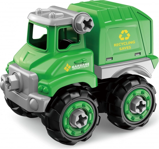 Csavarozható kukásautó 16 cm