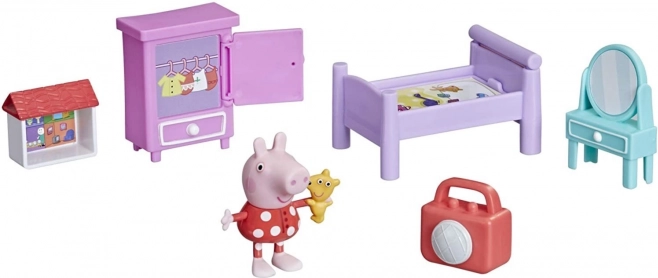 Peppa malac: Itt az alvás ideje – játékszett ággyal és kiegészítőkkel
