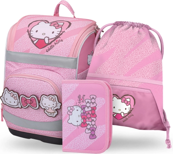 Iskolai szett Baagl Zippy Plus Hello Kitty Sweet Leopard – iskolatáska, tolltartó és tornazsák
