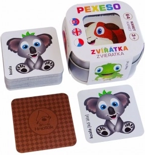 Memóriajáték gyerekeknek Állatkák bádogdobozban