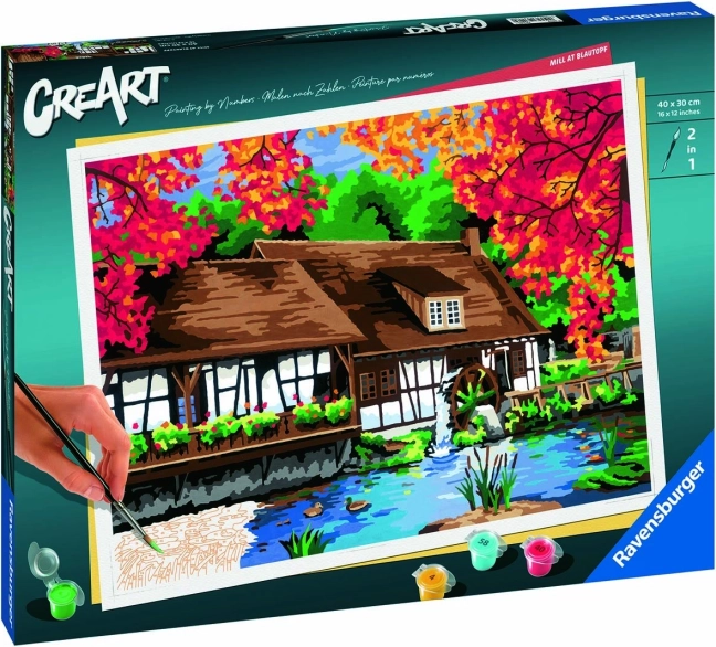 creart premium: malom – számozott kifestő