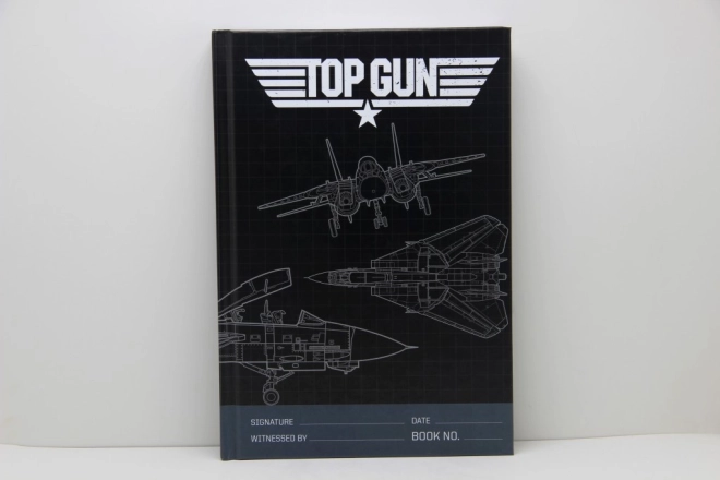 Prémium vonalas A5 jegyzettömb TOP GUN motívummal