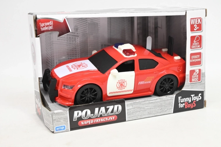 Tűzoltó sportautó fénnyel és hanggal