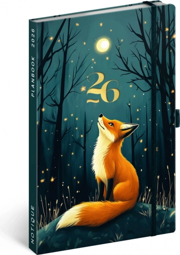 Napló és jegyzet PLANBOOK Róka 2026