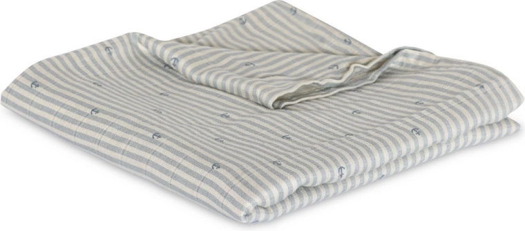 Nuuuroo valentin bambusz muszlin pelenka stripe anchor - 1 db
