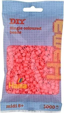 Hama Midi vasalható gyöngyök világos rózsaszín 1000 db