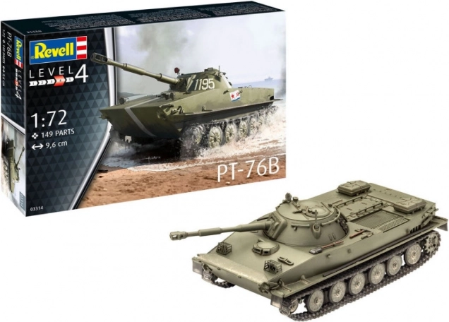 PT-76B harckocsi műanyag modell