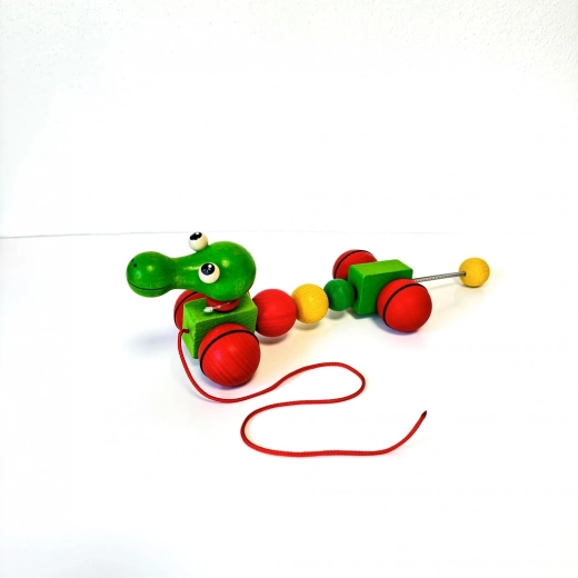 Húzható fa játék Sárkányka